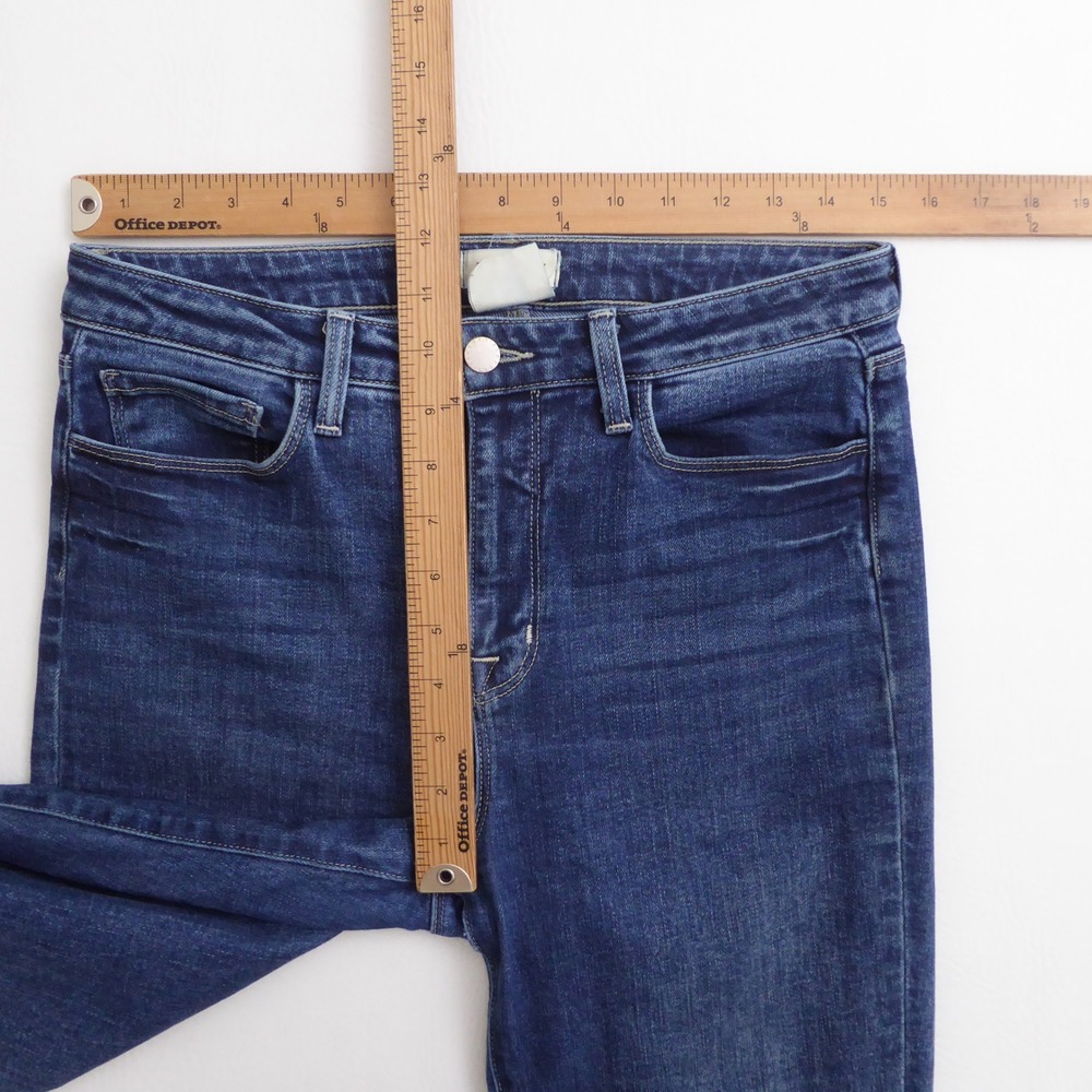 L'AGENCE Women Jeans Blue Marty High Rise Flare Rowan Size 28 x 31.5" - Picture 5 of 9